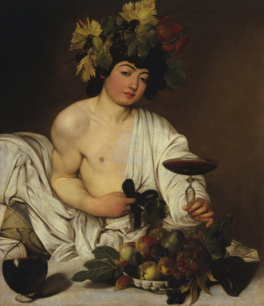 Detail of Bacchus by Caravaggio