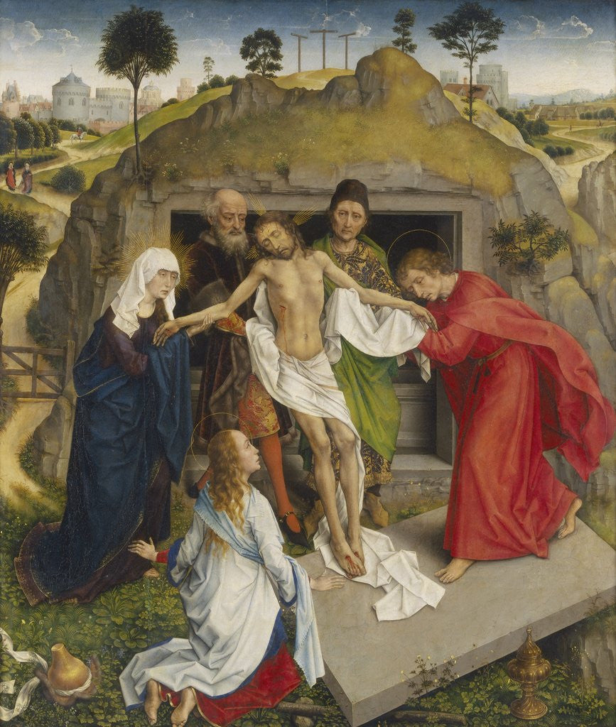 Detail of Entombment by Rogier van der Weyden