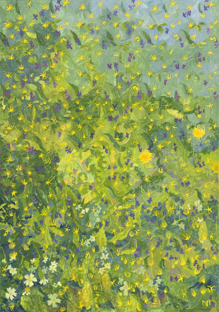 Detail of Woodland Opening, 2014 by Leigh Glover