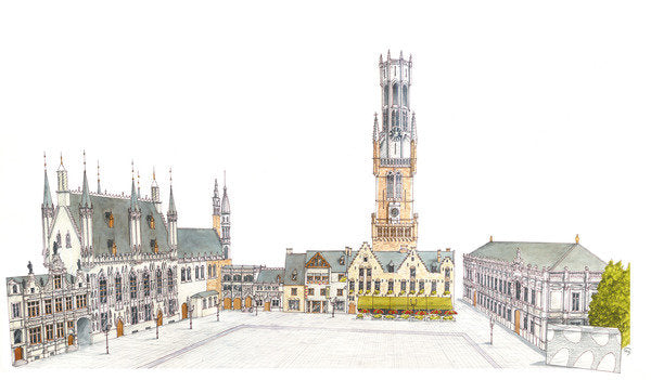 Burg Square. Bruges, Belgium. by Fernando Aznar Cenamor
