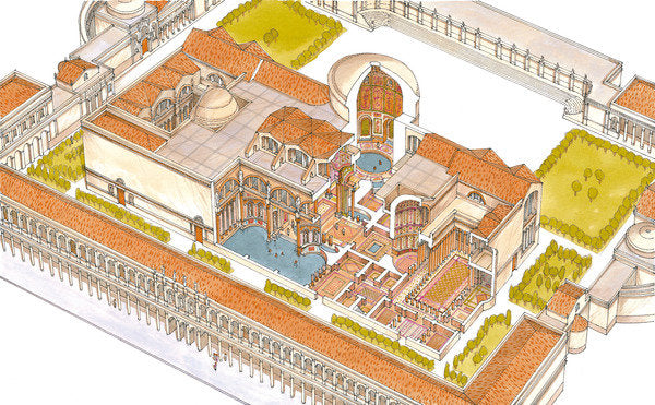 Detail of Caracalla baths, Rome by Fernando Aznar Cenamor