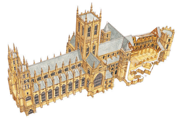 Detail of Canterbury Cathedral. Great Britain by Fernando Aznar Cenamor