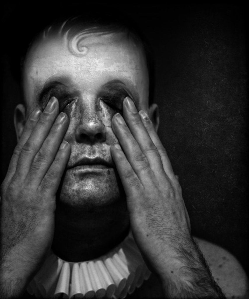 Detail of A clowns death, 2016 by Johan Lilja