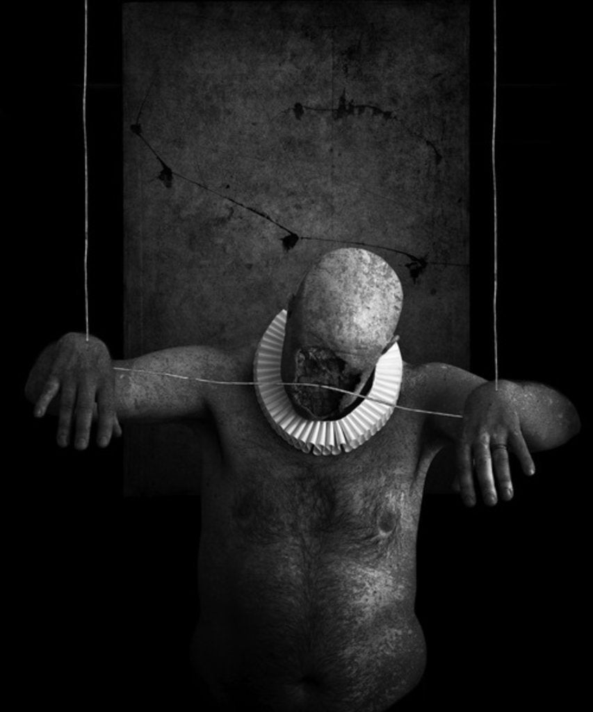 Detail of A clowns death, 2014 by Johan Lilja