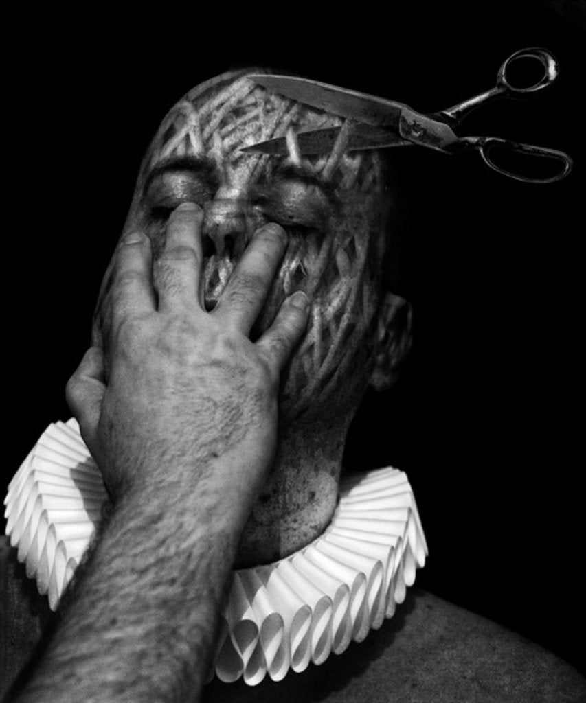 Detail of A clowns death, 2014 by Johan Lilja