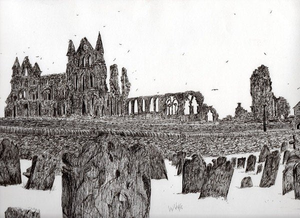 Detail of Whitby Abbey, 2007 by Vincent Alexander Booth