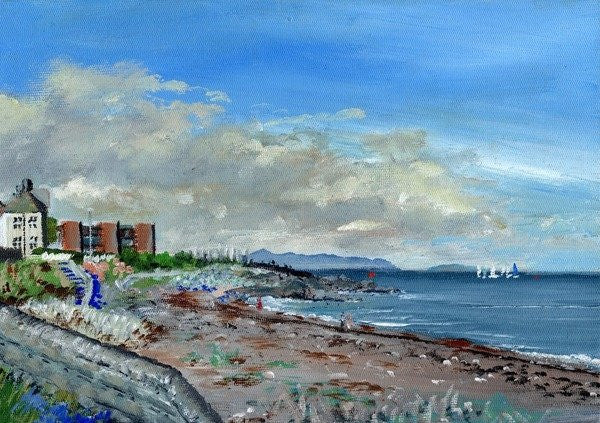 Detail of Greystones,Ireland by Vincent Alexander Booth