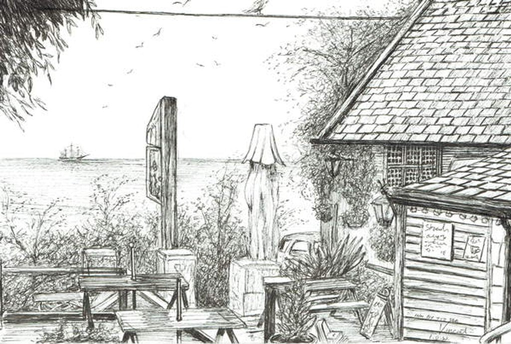 Detail of Inn on the Isle of Wight, 2009 by Vincent Alexander Booth