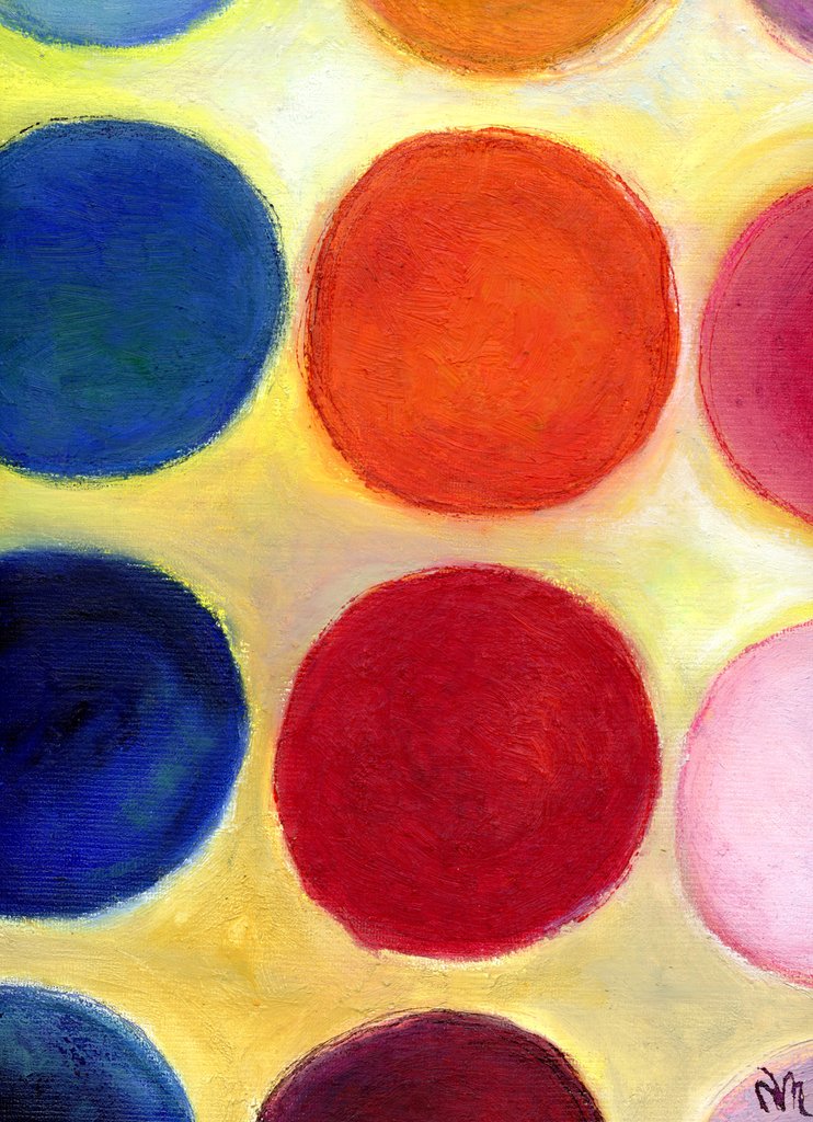 Detail of The Happy Dots 5 by Nancy Moniz Charalambous