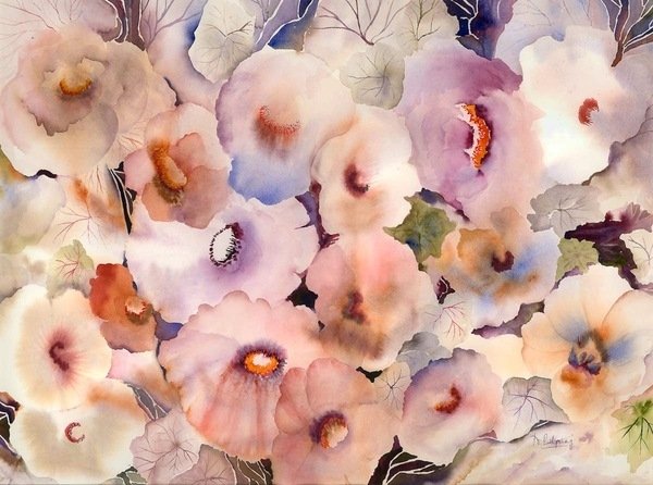 Detail of floral dreams by Neela Pushparaj