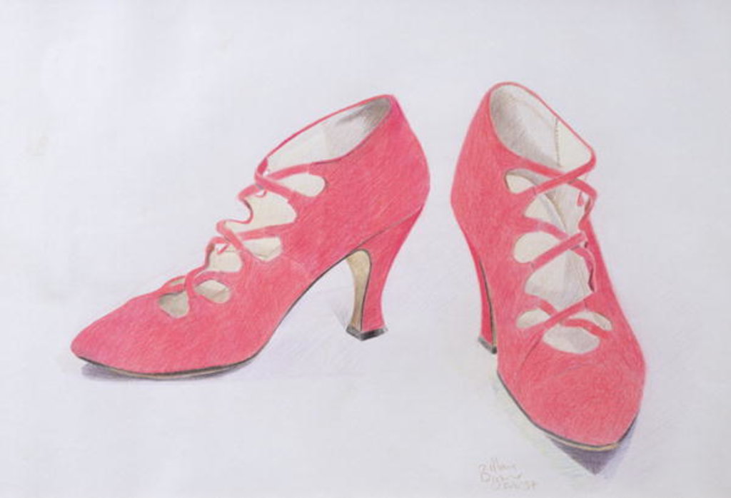 Detail of Pink Shoes, 1997 by Alan Byrne