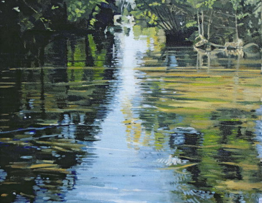 Detail of Shimmering River, 2003 by Alan Byrne