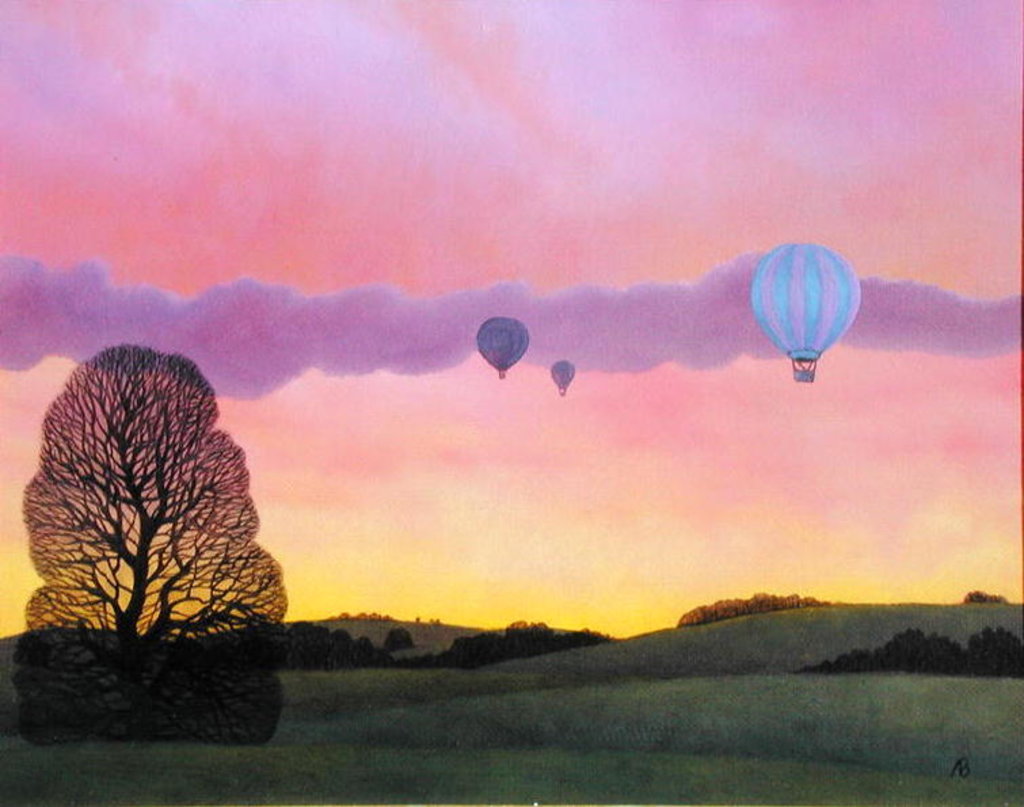 Detail of Balloon Race, 2004 by Ann Brain