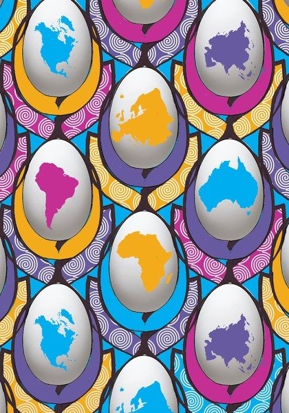 Detail of WorldWideEgg, 2015 by Francois Domain