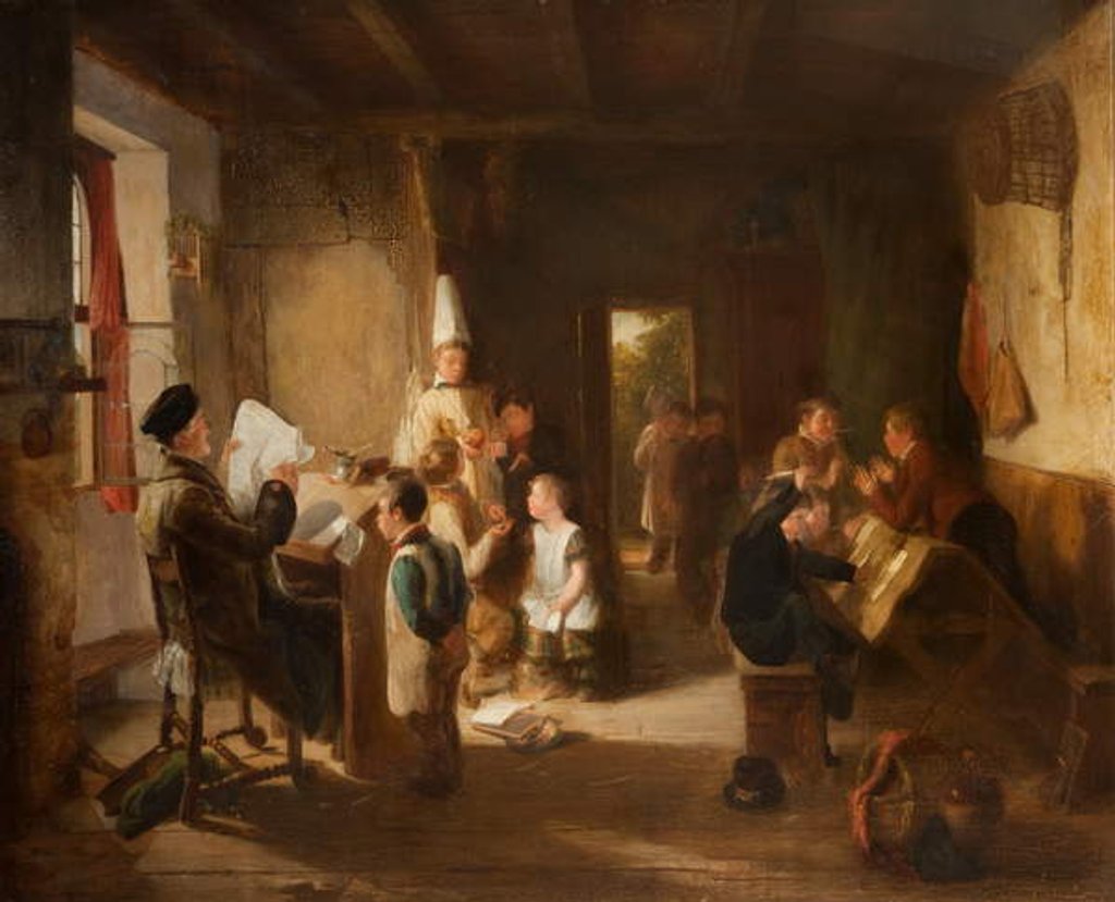 Detail of The School Room by Thomas Webster