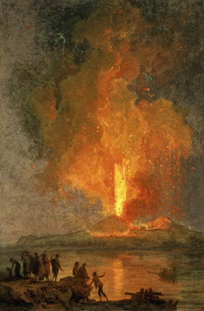 Detail of The Eruption of Vesuvius by Pierre Jacques Volaire