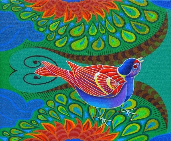 Detail of Tree sparrow, 2012 by Jane Tattersfield