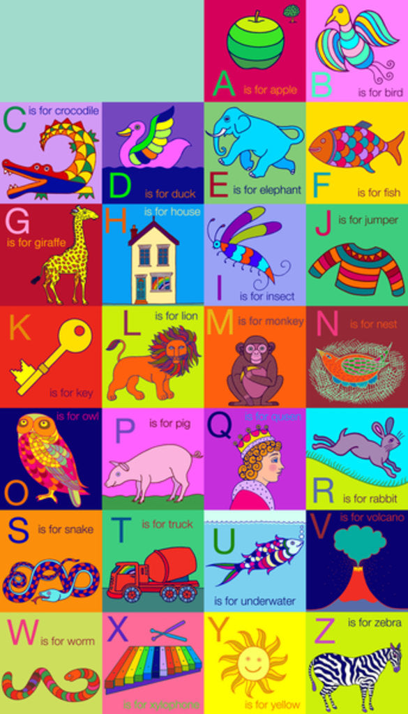 Detail of Alphabet for children, 2002 by Jane Tattersfield