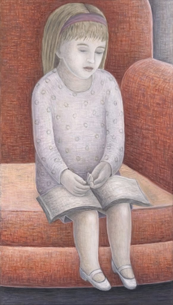 Detail of Wee Reader, 2005 by Ruth Addinall