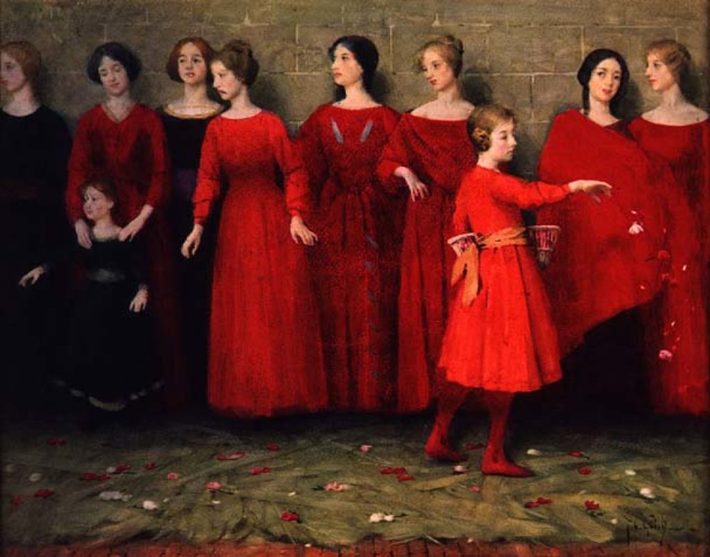 Detail of They Come by Thomas Cooper Gotch