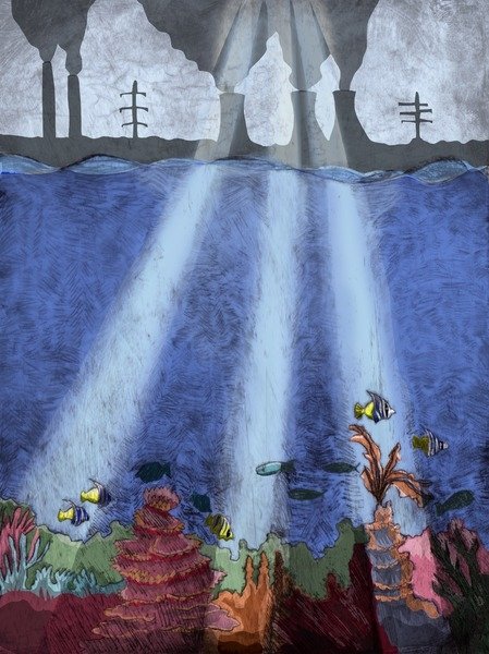 Detail of Coral Reef, 2013 by Charlotte Orr