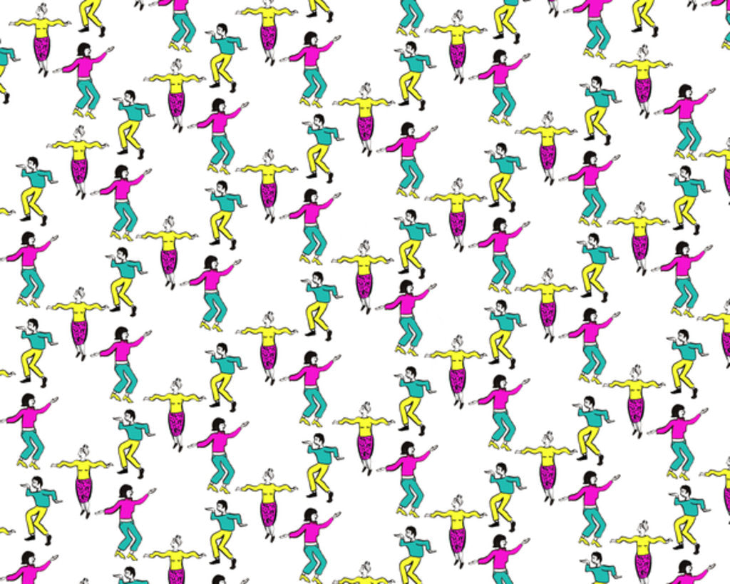 Detail of Dancers, 2016 by Charlotte Orr