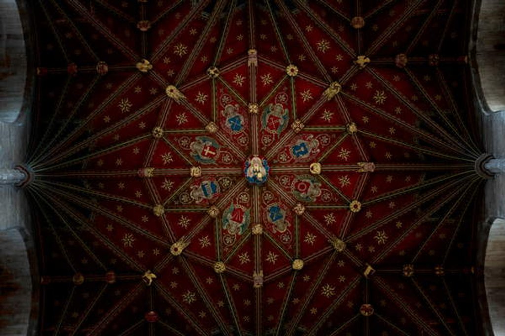 Detail of Red Ceiling, 2020 by Anonymous