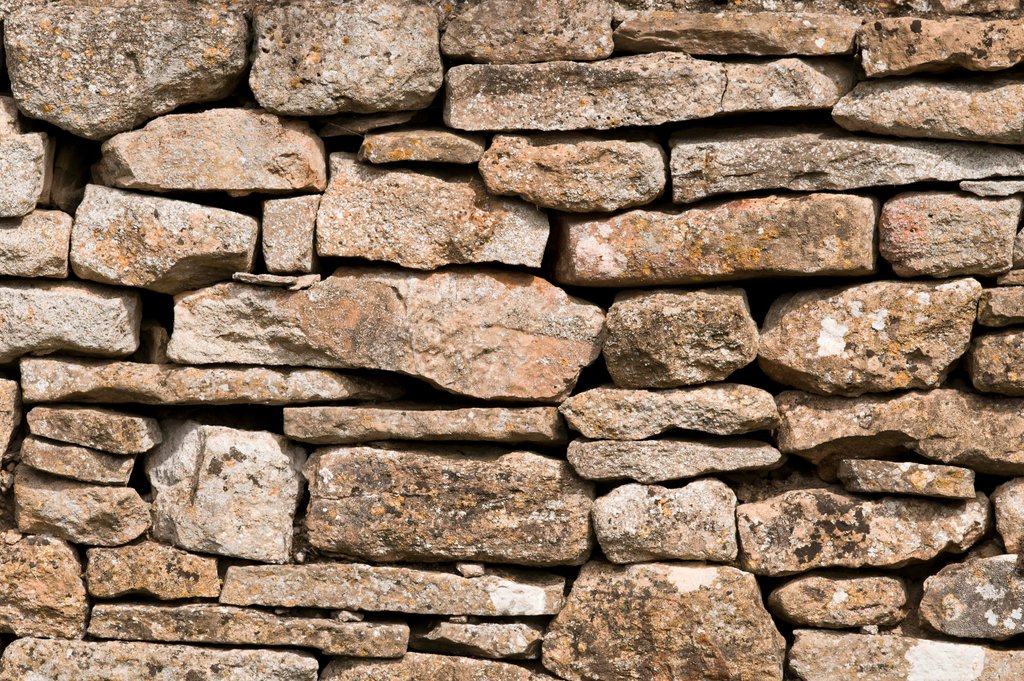 Detail of Stone wall by Assaf Frank