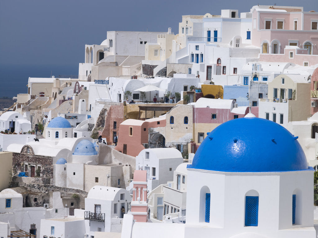 Detail of Greece, Cyclades. Santorini Island. View of Oia by Assaf Frank