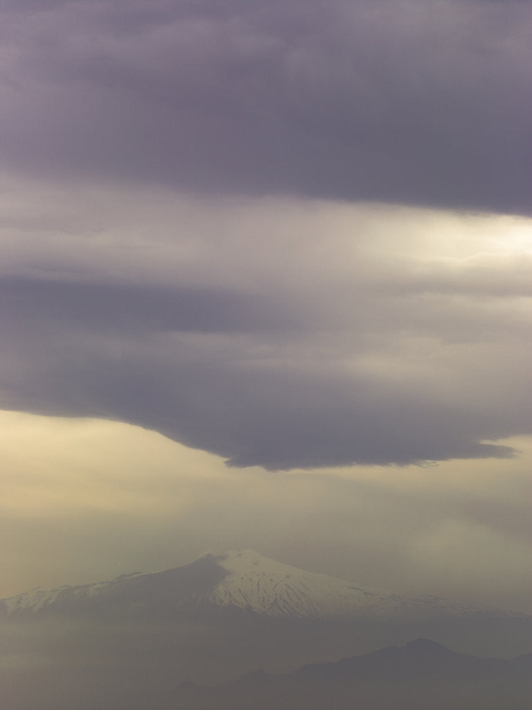 Detail of Italy, Mount etna at dusk, Strait of Messina, Italy by Assaf Frank