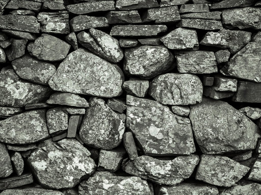 Detail of Stone wall by Assaf Frank