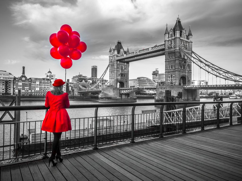 Detail of Women near Tower bridge by Assaf Frank