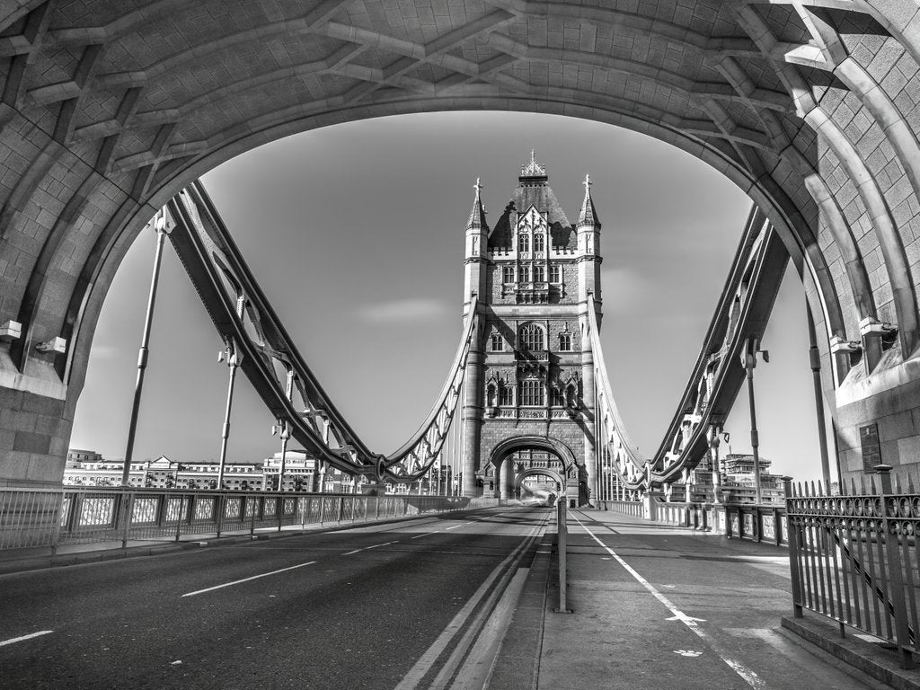 Detail of Tower bridge in London by Assaf Frank