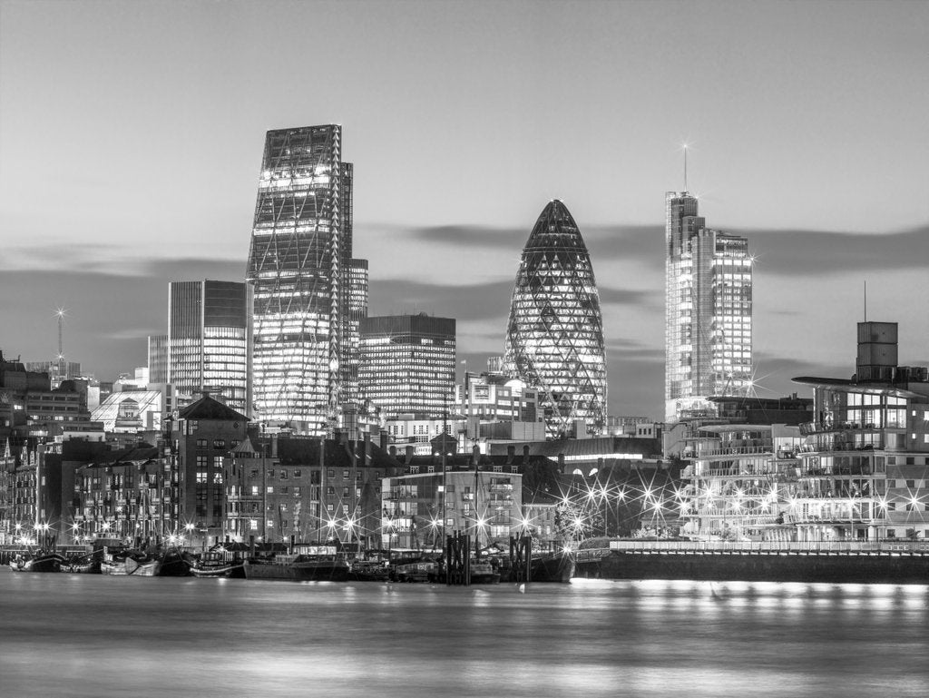 London skyline over Thames by Assaf Frank