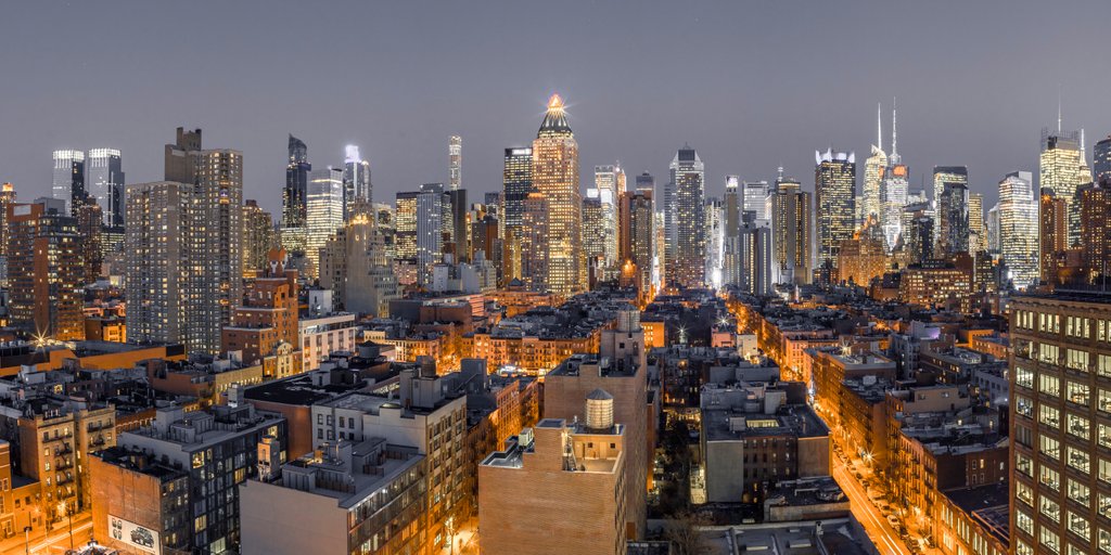 Detail of Lower Manhattan, New York by Assaf Frank