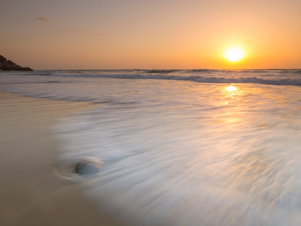 Detail of Tranquil Beach Sunset by Assaf Frank