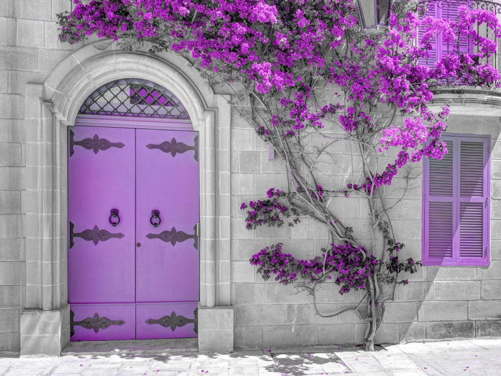 Detail of Maltese house in Mdina, Malta by Assaf Frank
