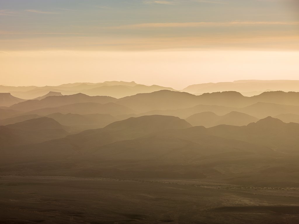 Detail of Ramon Crater, Negev, Israel by Assaf Frank