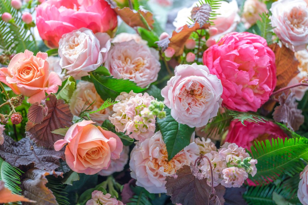 Detail of Mixed flowers by Assaf Frank