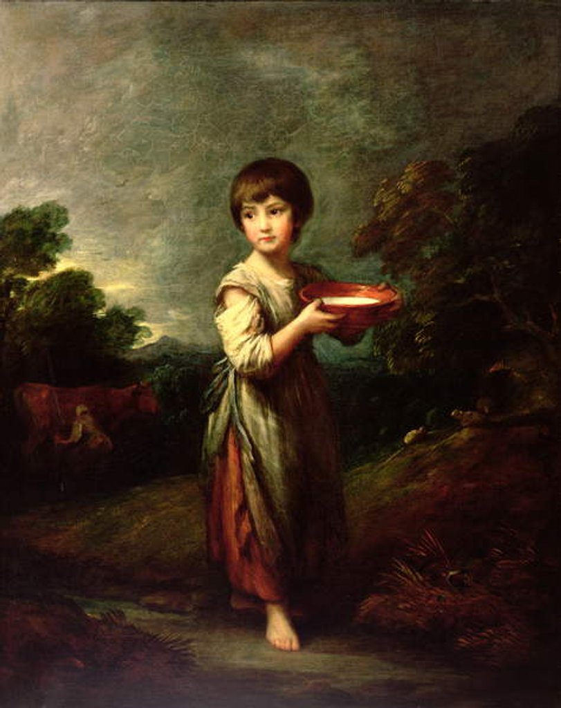 Detail of Lavinia, the Milk Maid by Thomas Gainsborough