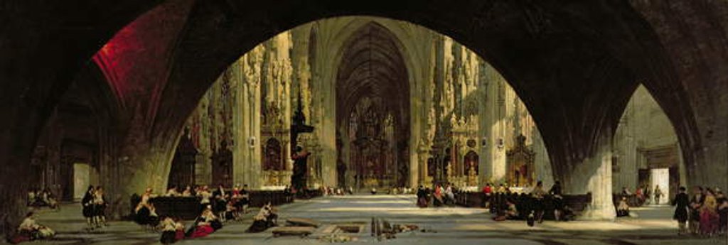 Detail of The Cathedral of St. Stephen's, Vienna by David Roberts