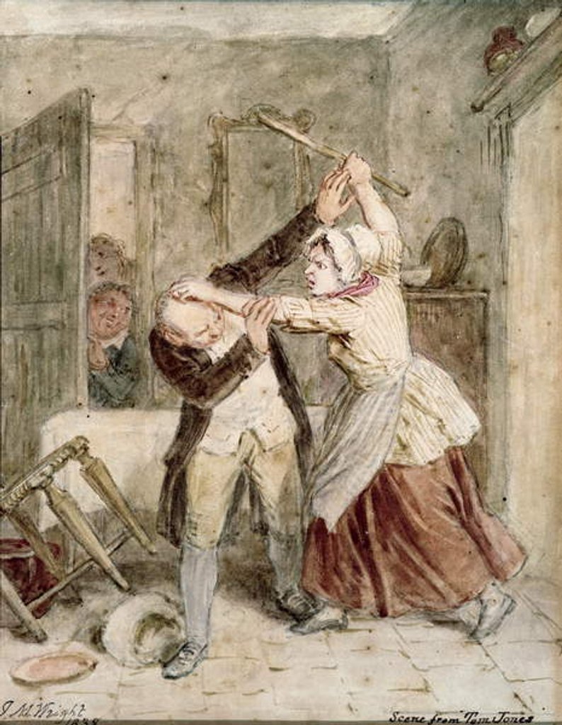 Detail of A Scene from 'Tom Jones', 1838 by John Massey Wright