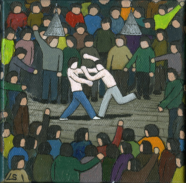 Detail of The Fight, 2015 by Lee Sellers