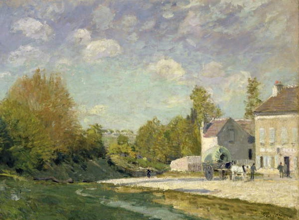 Detail of Paysage by Alfred Sisley