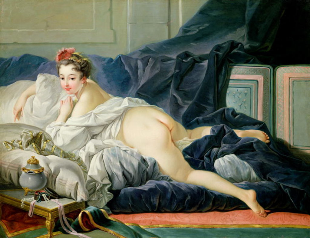 Detail of The Odalisque, 1749 by Francois (after) Boucher