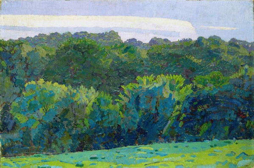 Detail of Landscape, Somerset, 1917 by Harold Gilman