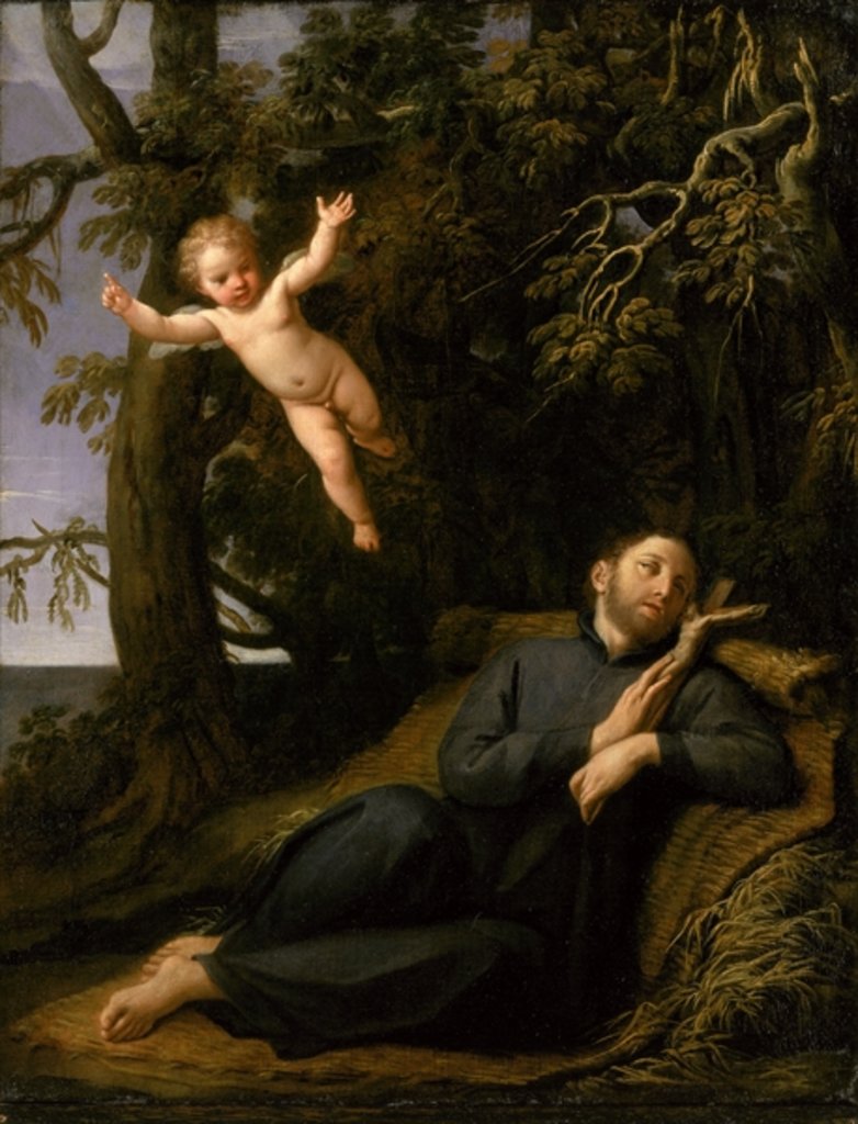 Detail of St. Francis de Sales in the Desert, c.1700-10 by Marco Antonio Franceschini