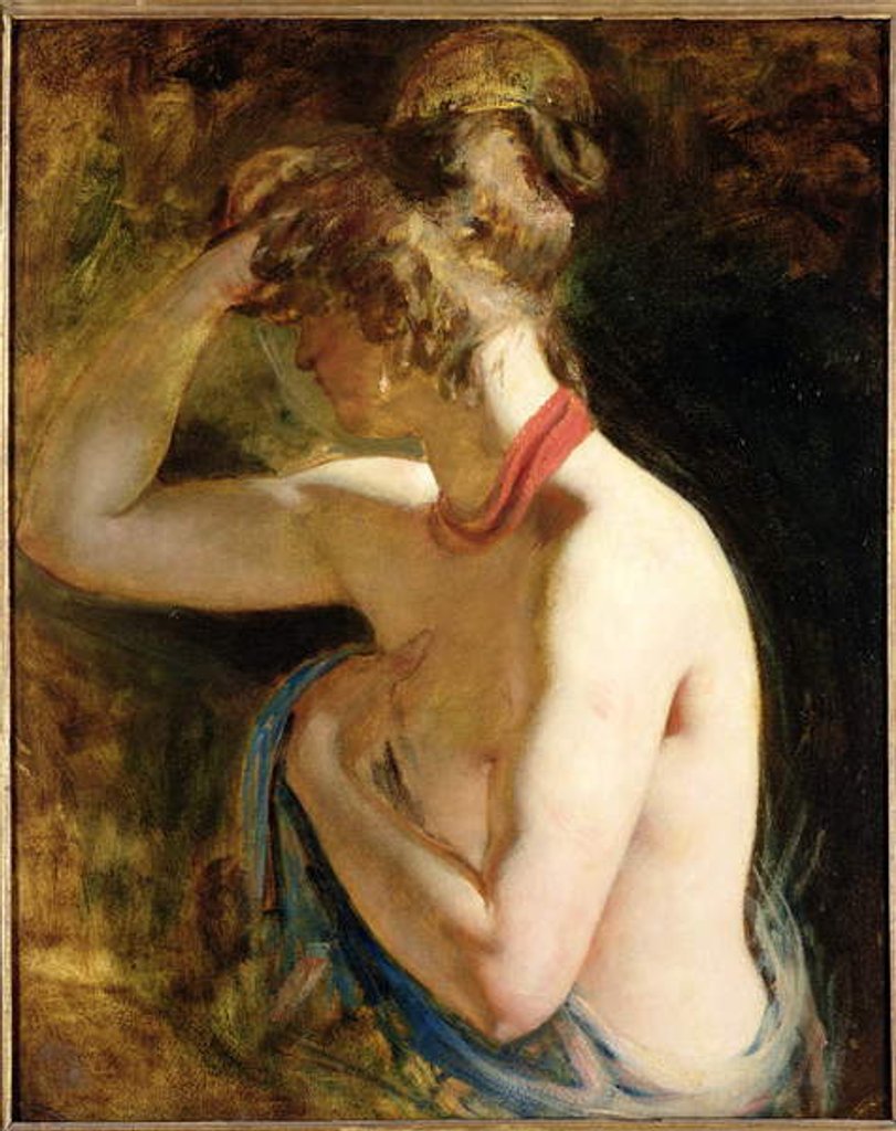Detail of Half length nude, right arm raised to head, c.1828-30 by William Etty
