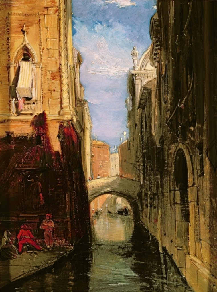 Detail of A Side Canal, Venice by James Holland