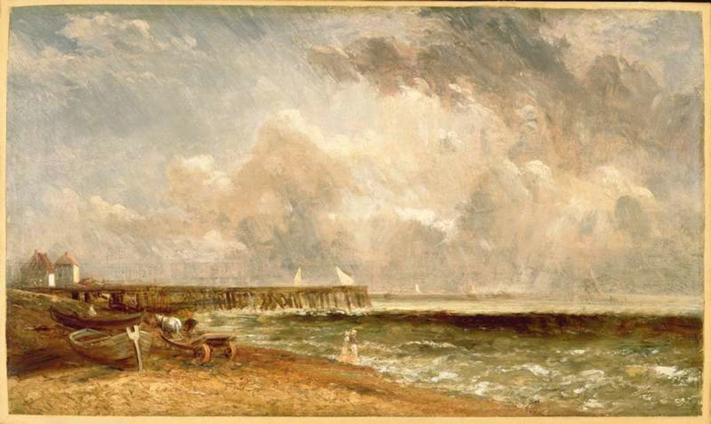 Detail of Yarmouth Jetty, c.1822 by John Constable